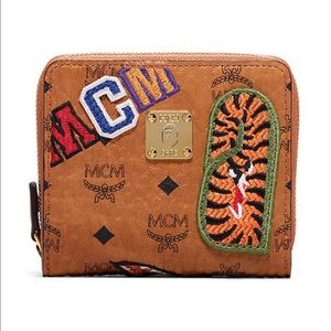 Bape x MCM small zip wallet